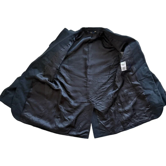 Brooks Brothers Blazer Men 346 Stretch Fit Sport Coat Adult 38R Gray Wool - Picture 4 of 8